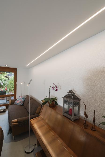 Lichtinstallation Wohnbereich